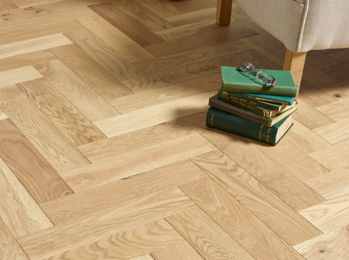 Invisible Brushed Oiled Oak Herringbone - Image 3
