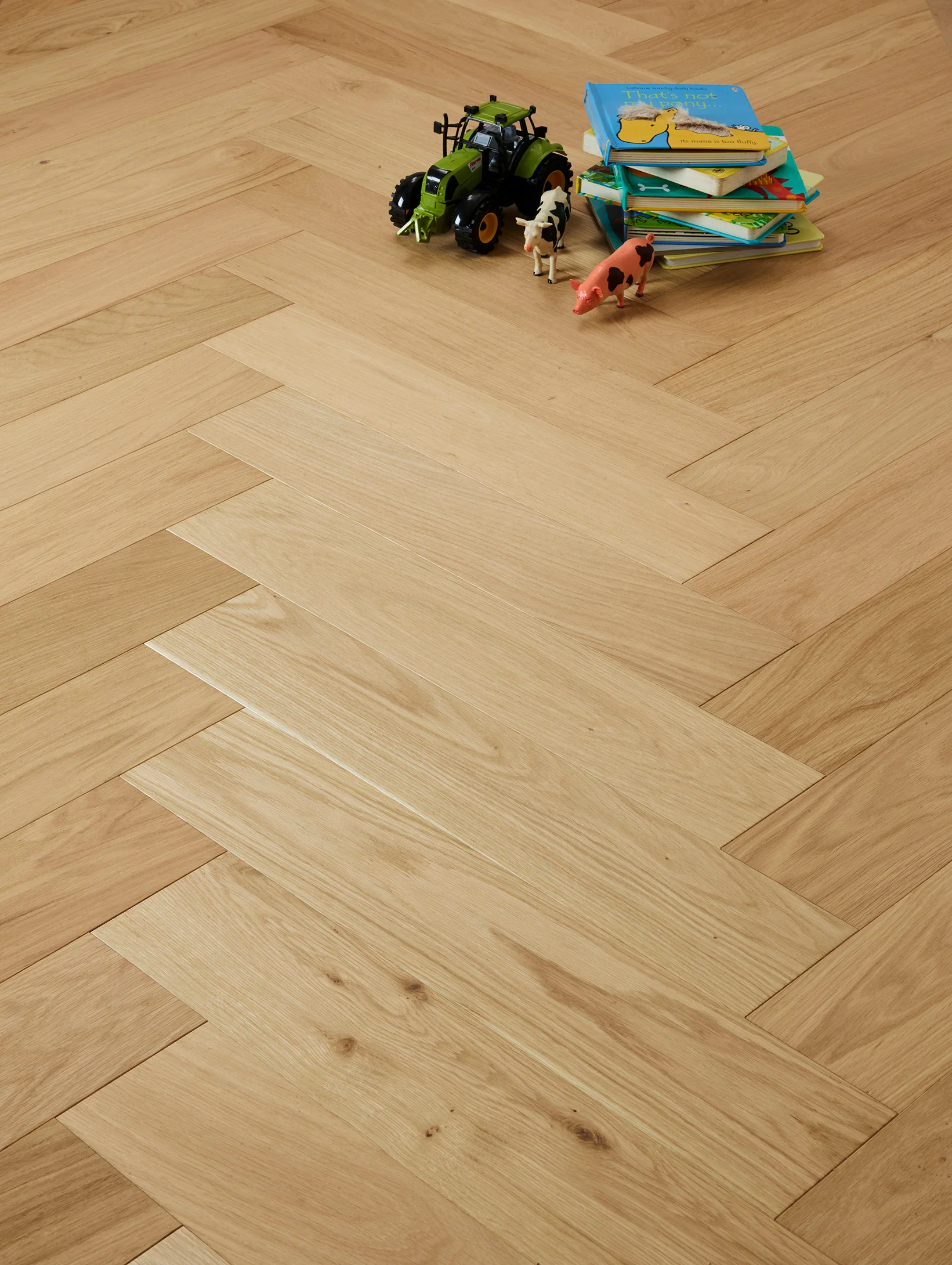 Select Oak Large Herringbone Raw - Image 3