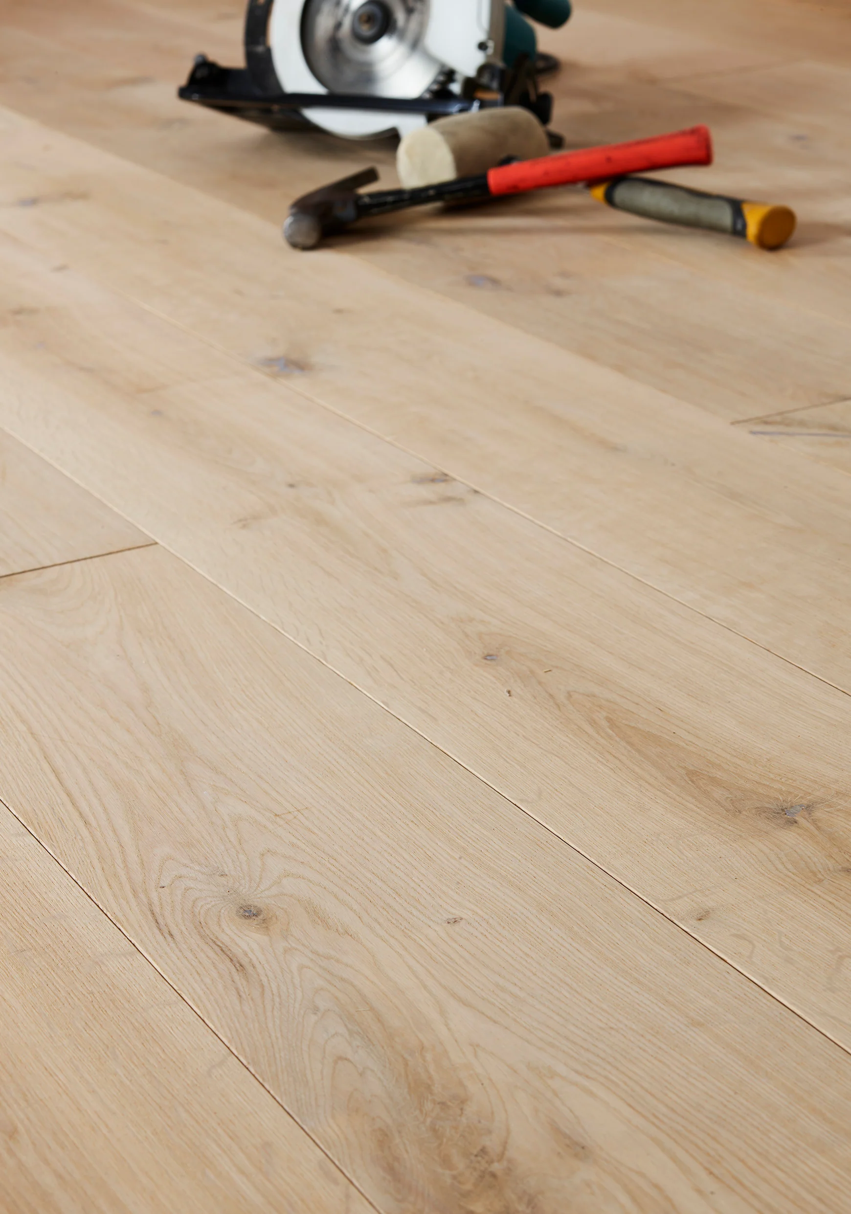 French Oak Rustic Plank Unfinished Natural