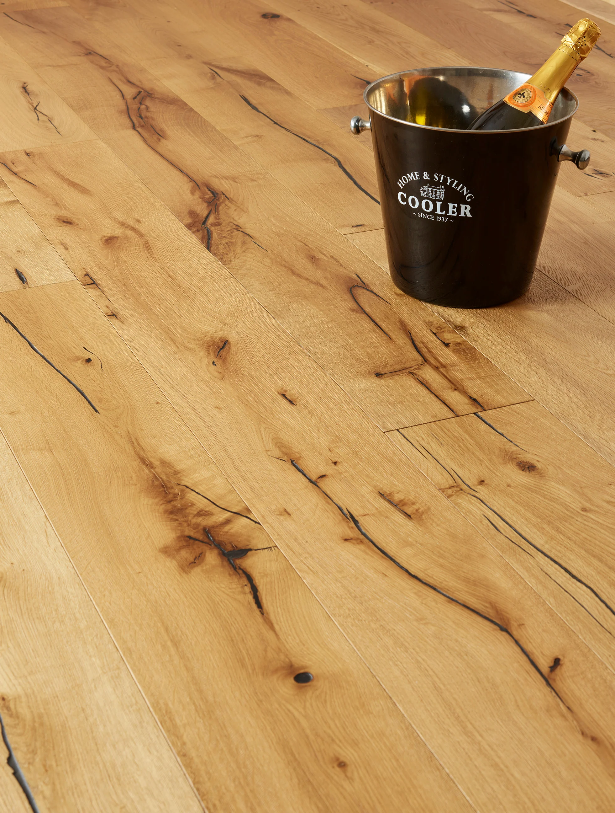 French Oak Rustic Plus Natural Brushed Plank - Image 2