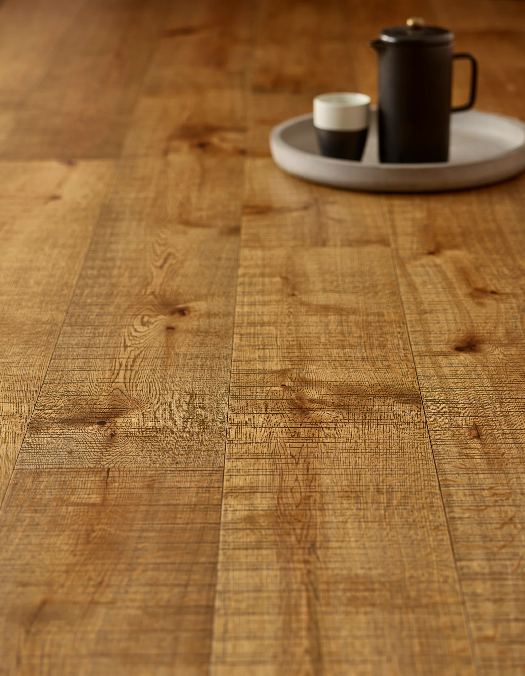 French Oak Rustic Sawn Black Grain