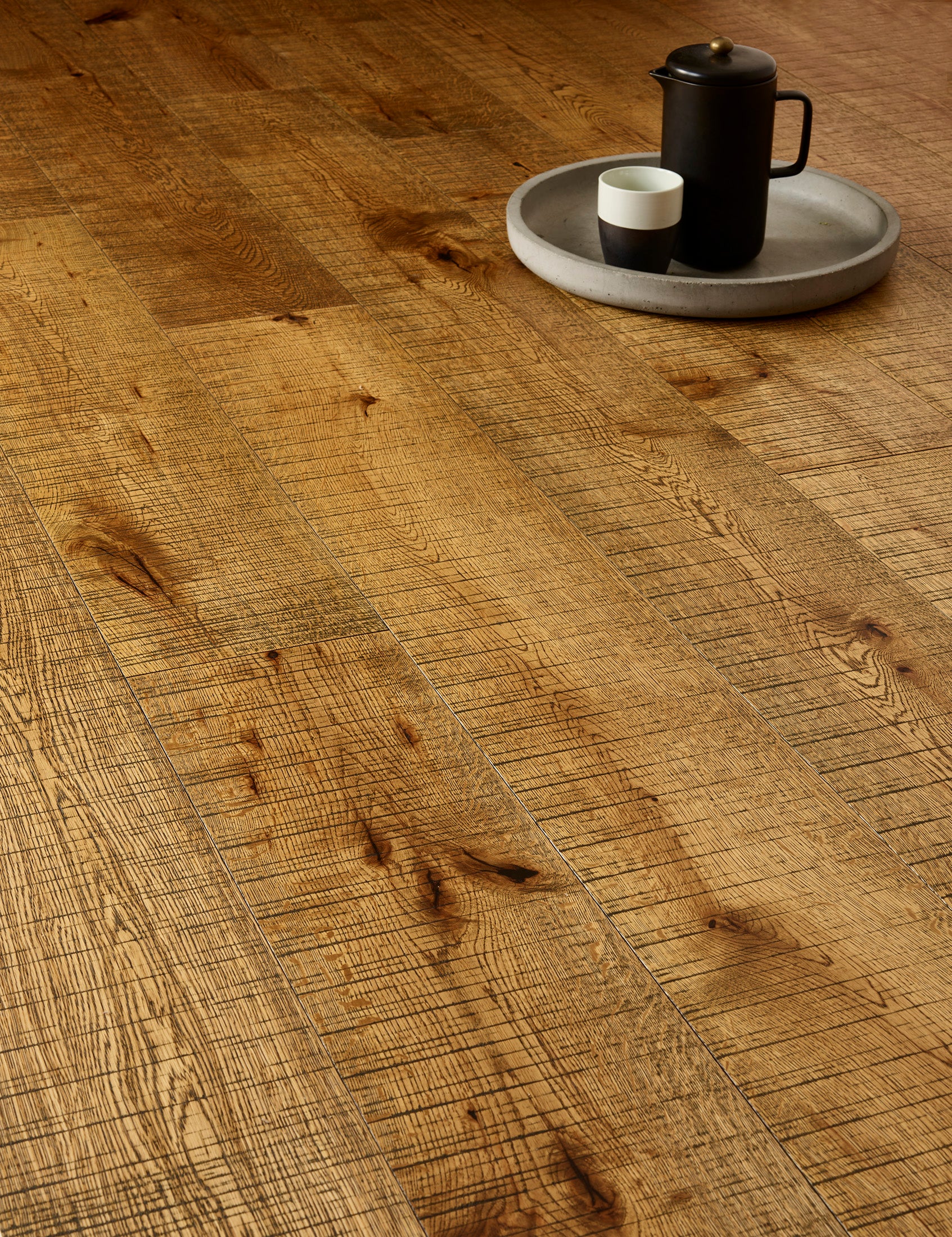 French Oak Rustic Sawn Black Grain - Image 2