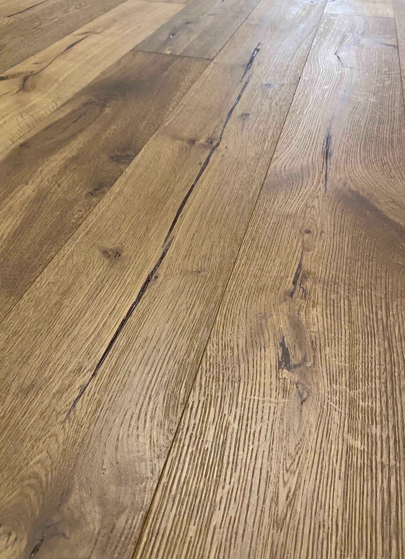 French Oak Rustic Plus Heavy Brushed Smoked