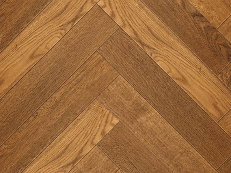 Honey Smoked Oak Engineered Wood Herringbone - Image 6