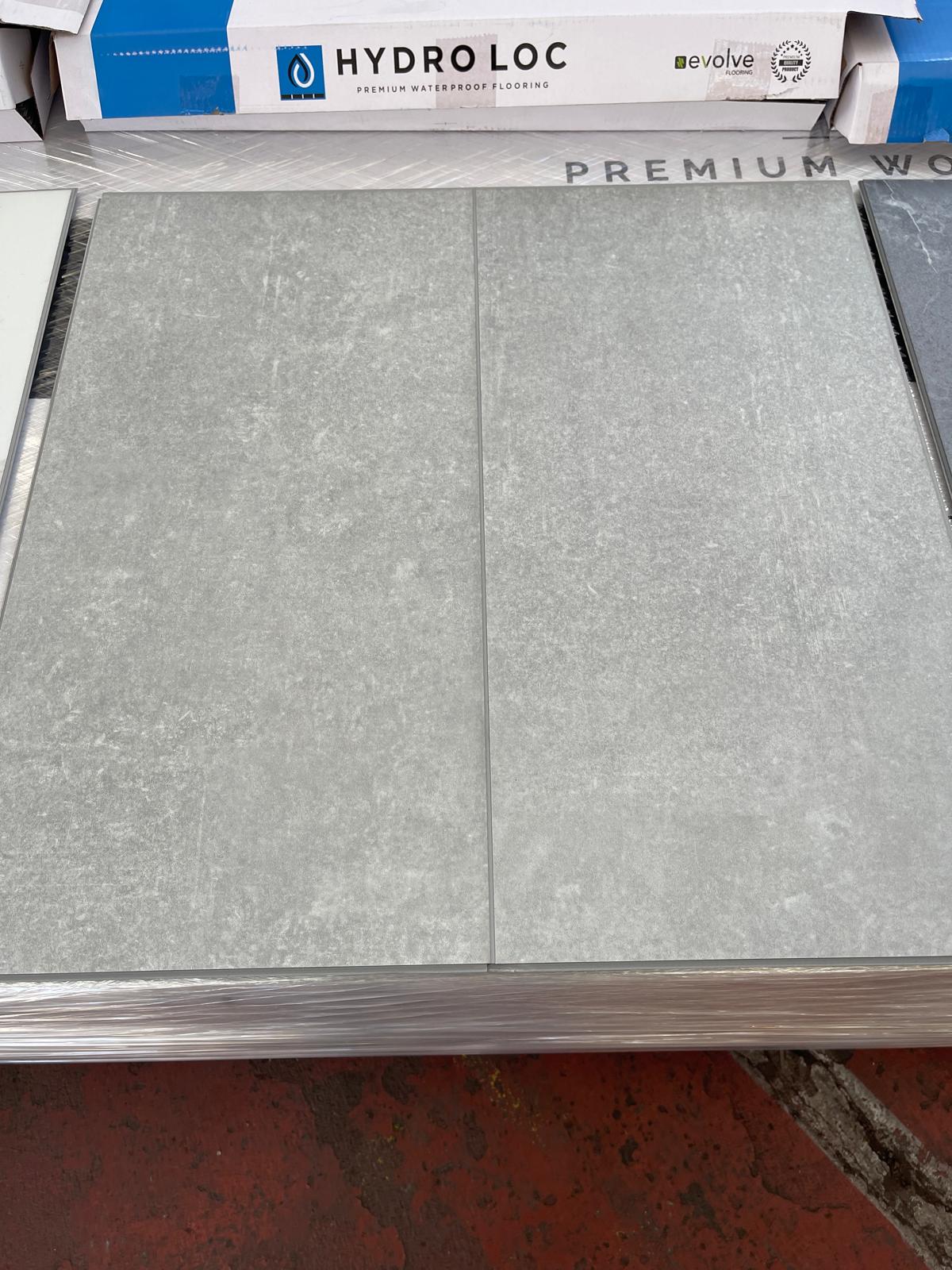 Grey Concrete SPC Rigid Core Click Vinyl Tile