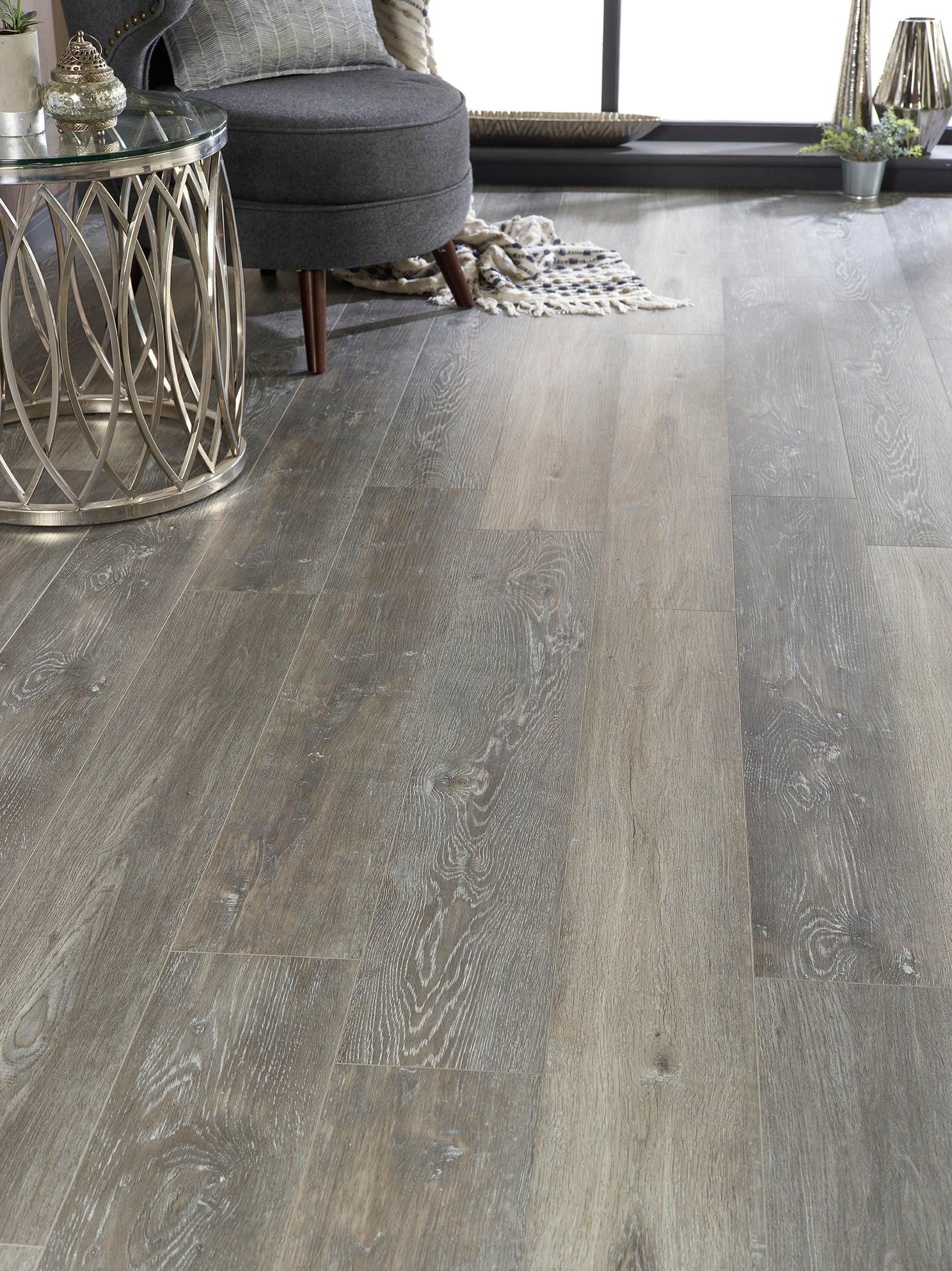 Grey Antique Oak SPC Rigid Core Click Vinyl