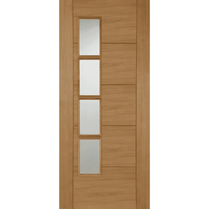 Oak Iseo Offset 4 Light (Quarter Cut)