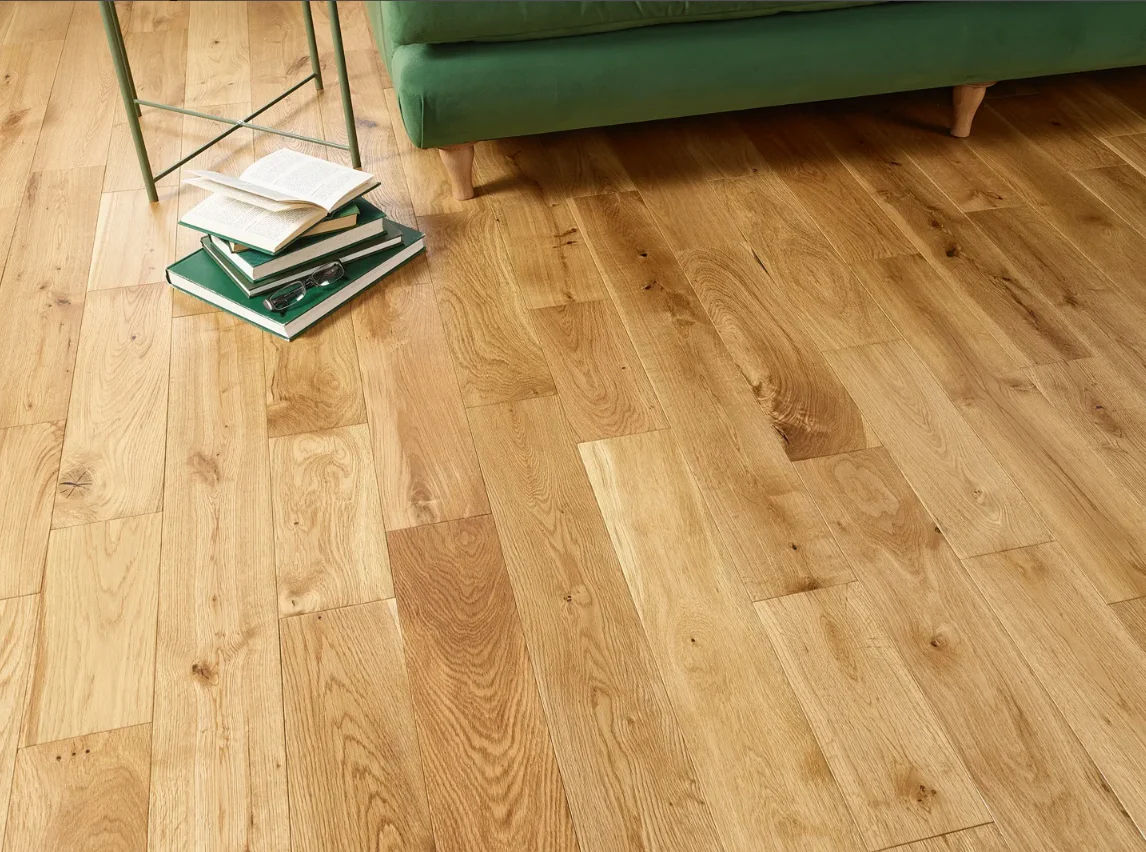 Natural Brushed Lacquered Oak Narrow
