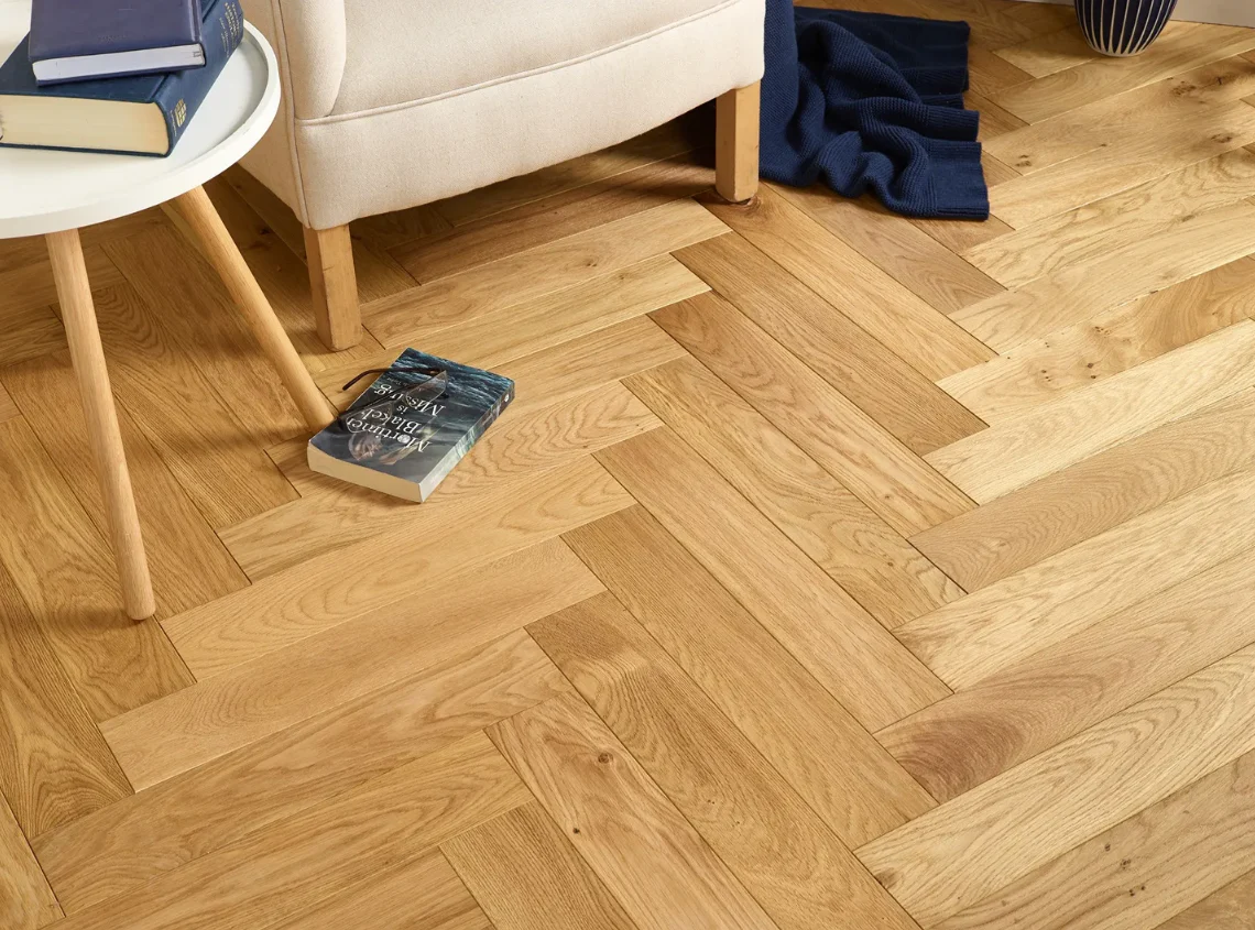 Natural Brushed Oiled Premium Herringbone - Image 3