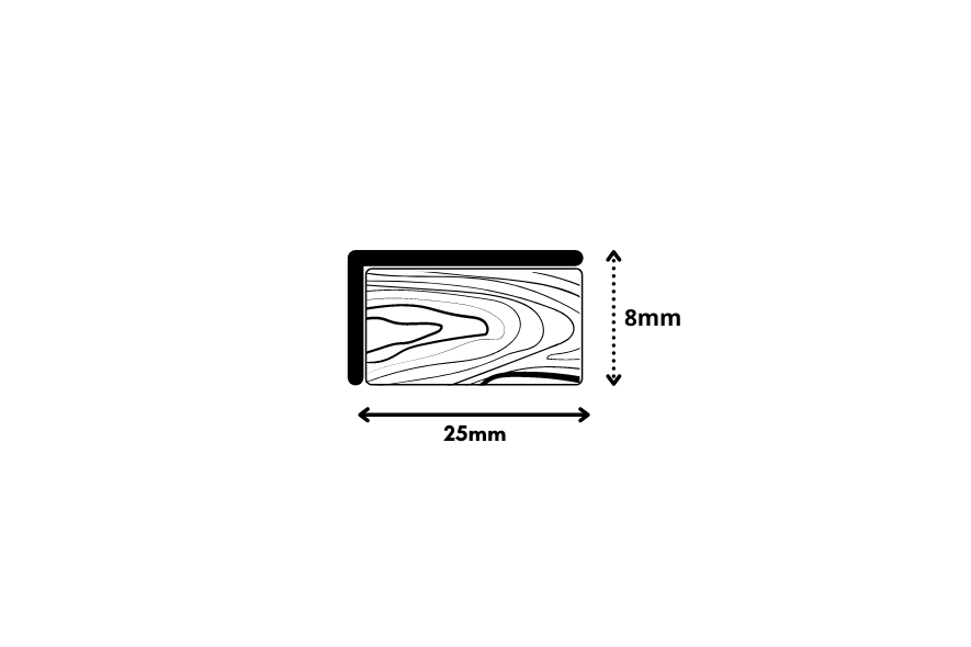 Metal Angle Edge Trim (Matching Colour) - Image 2