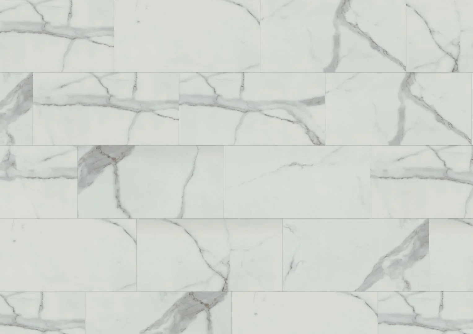 Carrara White Marble Matt Tile SPC Rigid Core Click Vinyl - Image 3