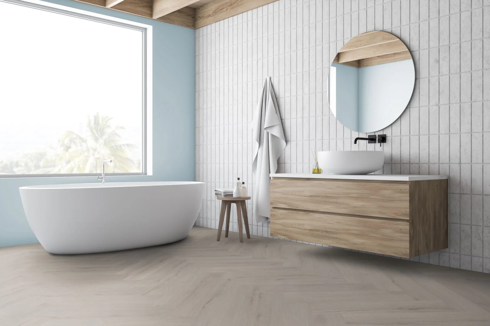 Greywood Herringbone SPC Rigid Core Click Vinyl - Image 2