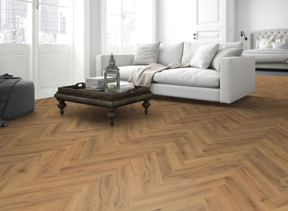 Ranch Oak Herringbone SPC Rigid Core Click Vinyl - Image 6