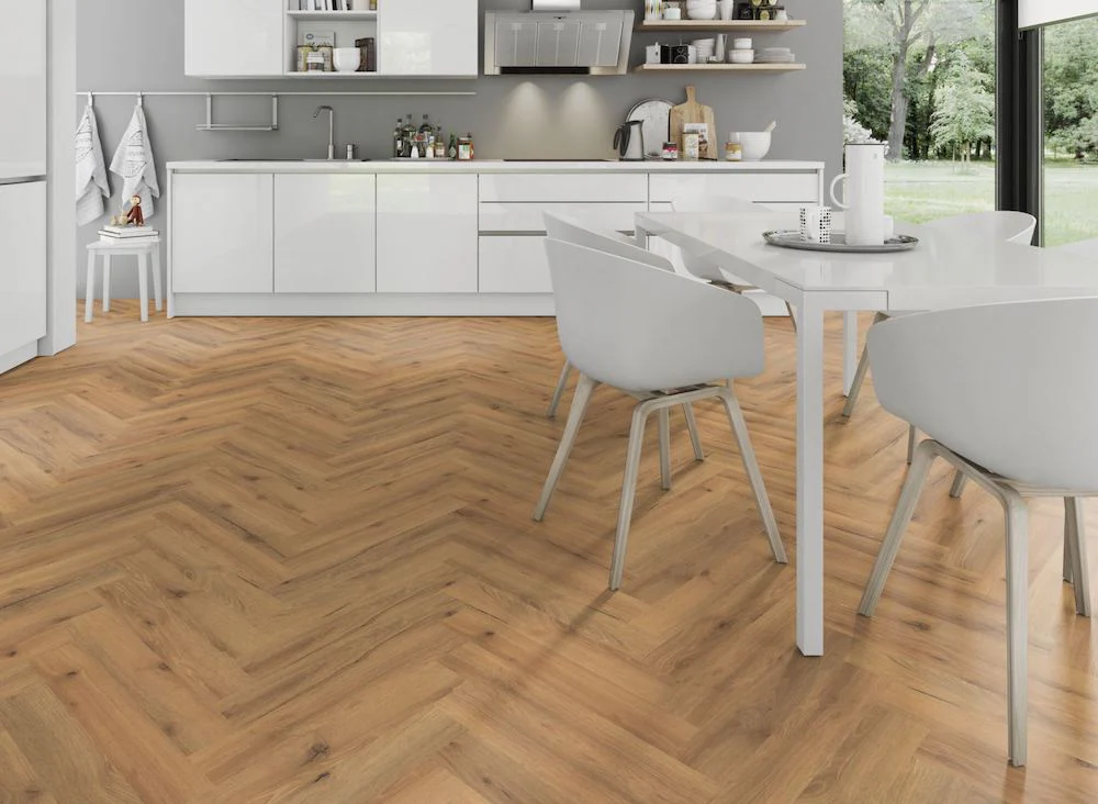 Ranch Oak Herringbone SPC Rigid Core Click Vinyl - Image 7