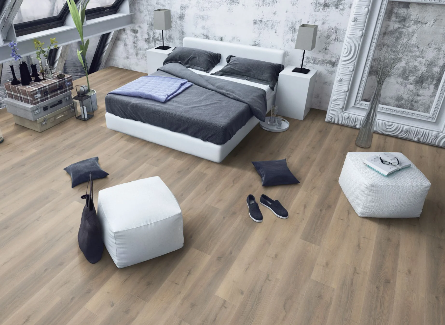 Premium 12mm Laminate Greige Oak - Image 2