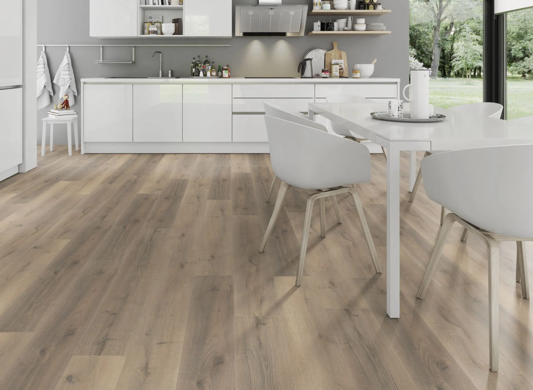 Premium 12mm Laminate Greige Oak - Image 3