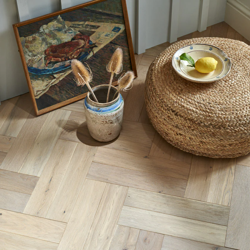 Woodpecker | Goodrich Ecru Oak Herringbone - Image 3