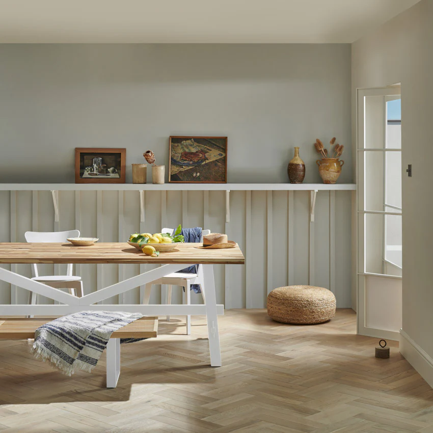 Woodpecker | Goodrich Ecru Oak Herringbone - Image 4