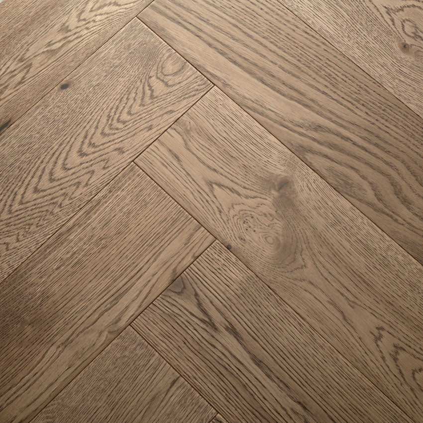 Woodpecker | Highclere Biscotti Oak Large Herringbone - Image 3