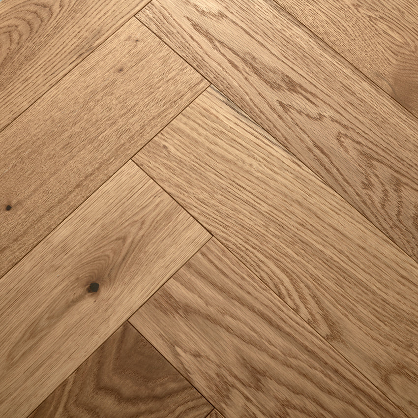 Woodpecker | Highclere Natural Oak Large Herringbone - Image 2