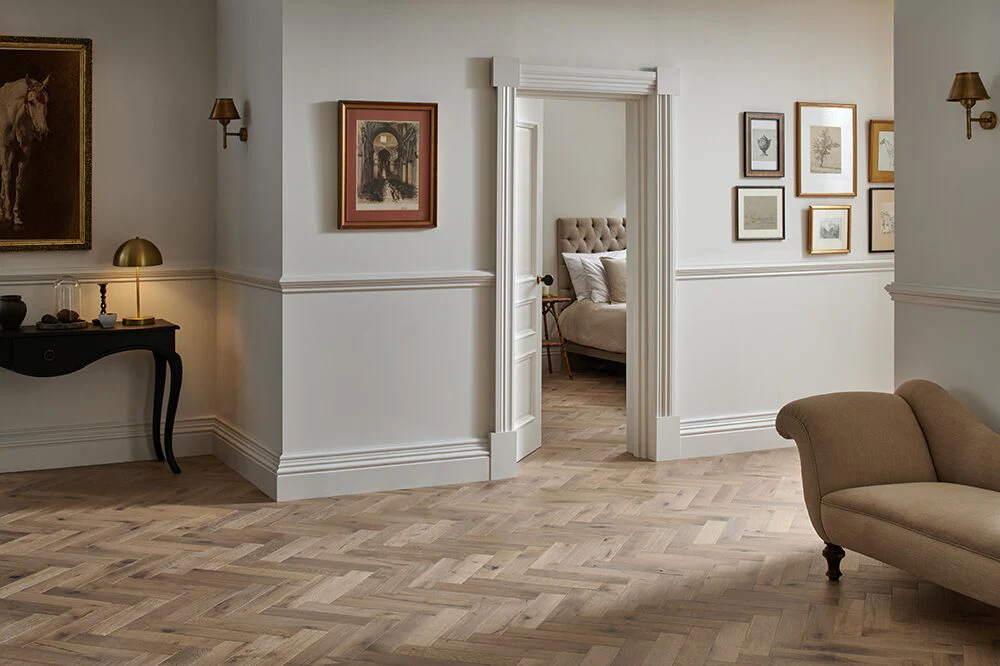 Woodpecker | Orkney Pewter Oak Herringbone - Image 3
